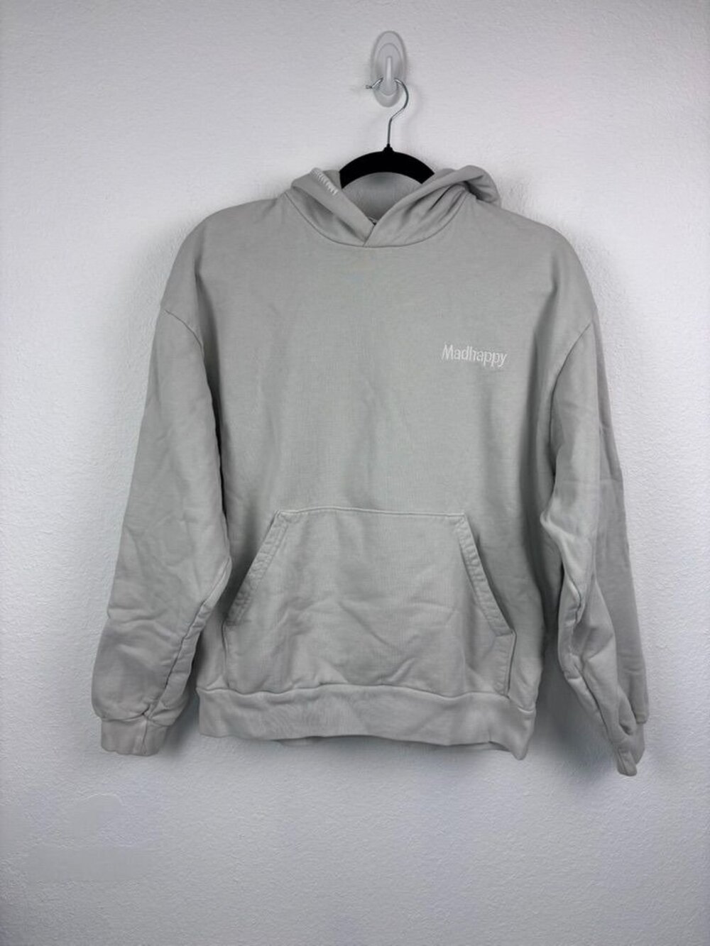 Madhappy small grey embroidered pullover hoodie sweatshirt casual